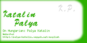 katalin palya business card